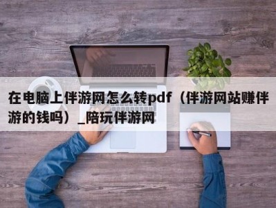 在电脑上伴游网怎么转pdf（伴游网站赚伴游的钱吗）_陪玩伴游网